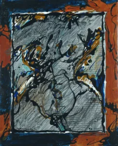 Acrylique sur carton 23 - 22 x 27