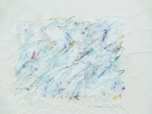 Acrylique sur papier froissé contrecollé 2