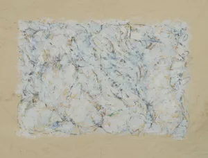 Acrylique sur papier froissé contrecollé 9 - 35 x 44