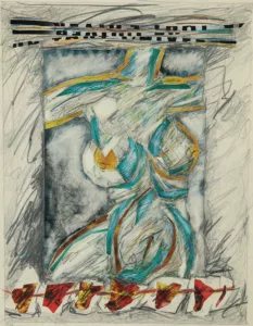 Collage et crayon 5 - 30 X 23