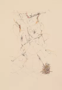 Crayon et craie conté sur papier 13 - 22 x 31