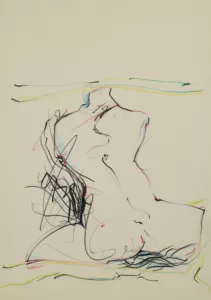 Crayon et craie conté sur papier 19- 29 x 42